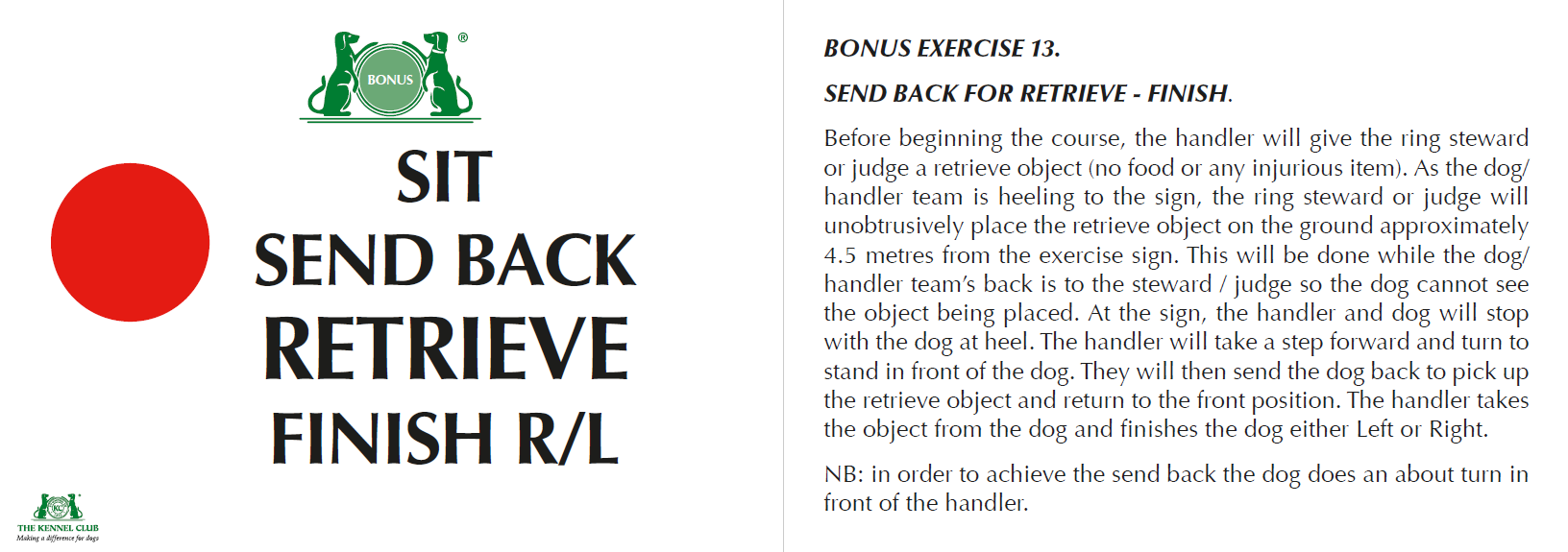 Send Back For Retrieve/Finish