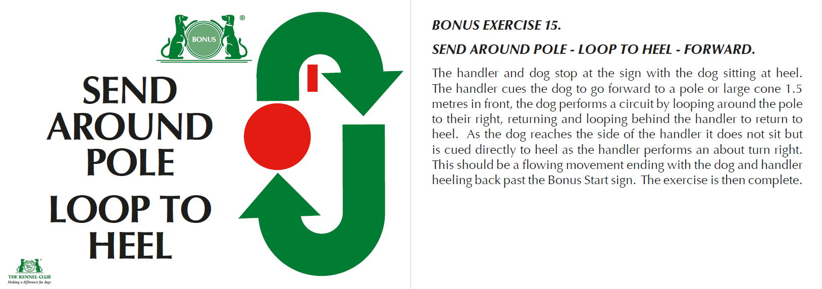 Send Around Pole/Loop To Heel/Forward