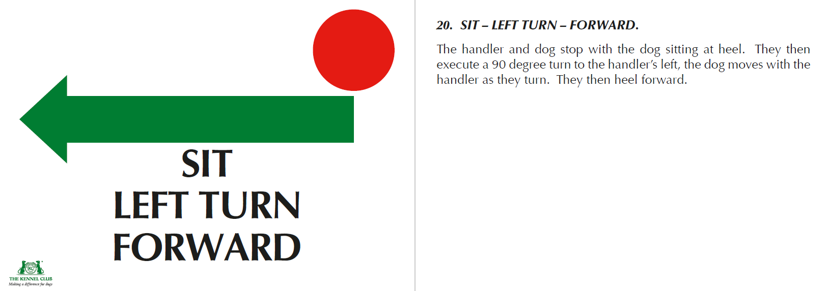 Sit/Left/Forward