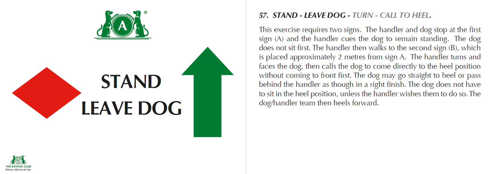 Stand/Leave Dog