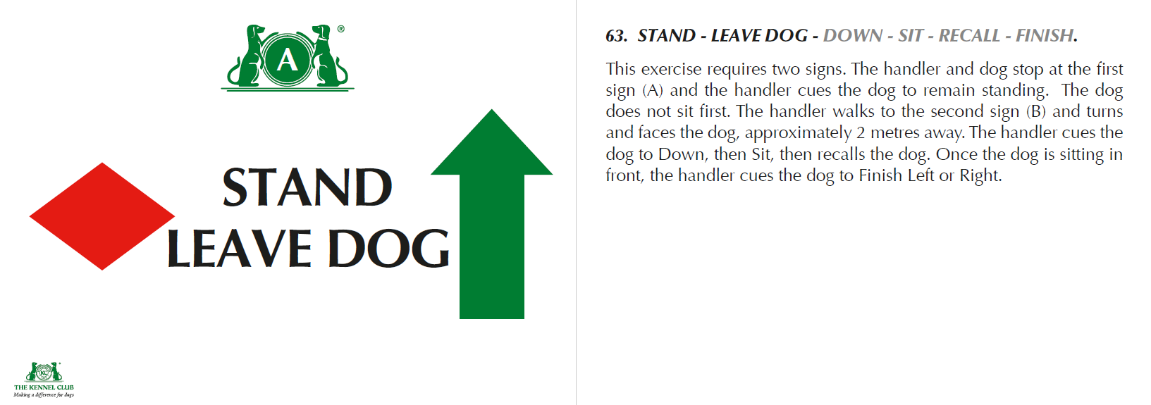 Stand/Leave Dog